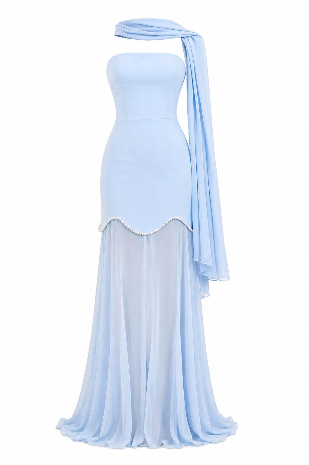 Celeste Perla Gown Blue