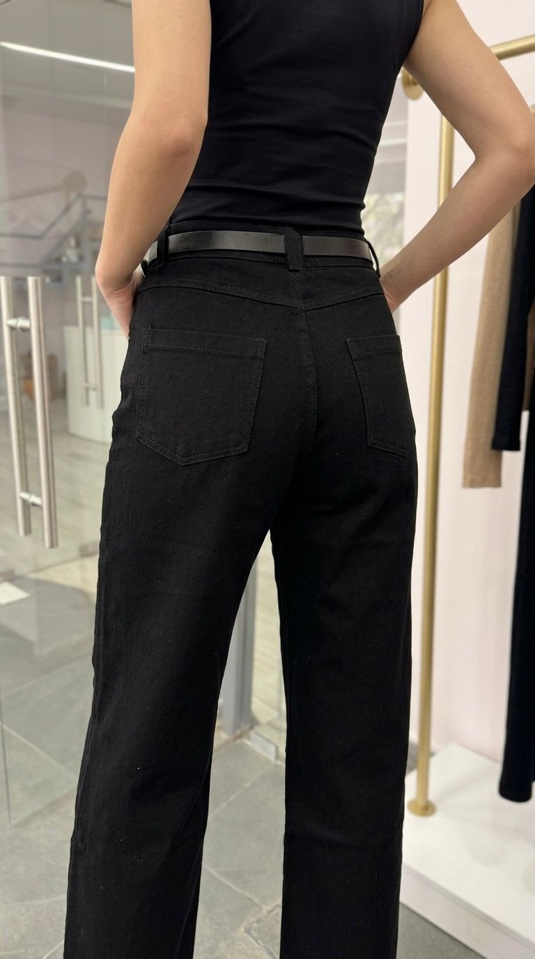 Black Jeans With Belt