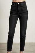 Straight Cut Denim Black Wash