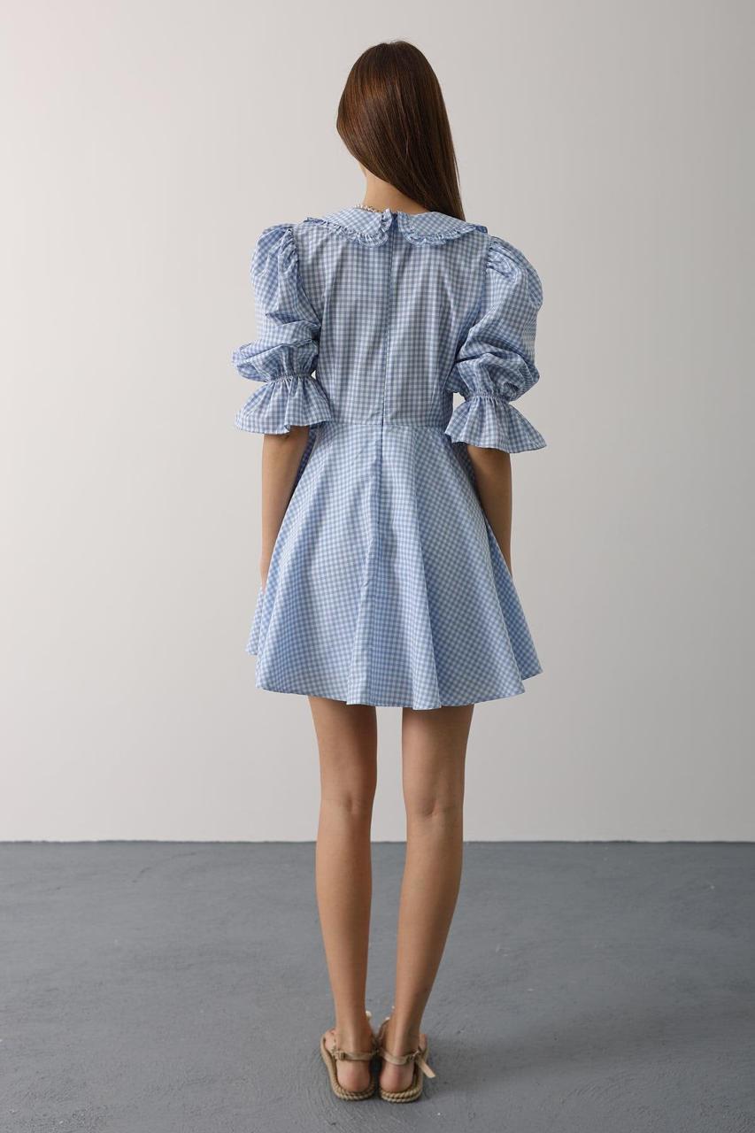 Gingham Dress - French Girl - Baby Blue Dress