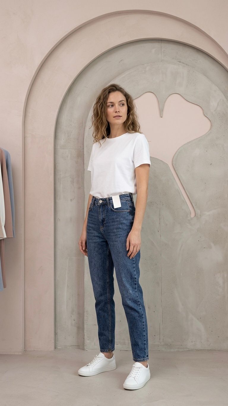 Denim Mom Cut