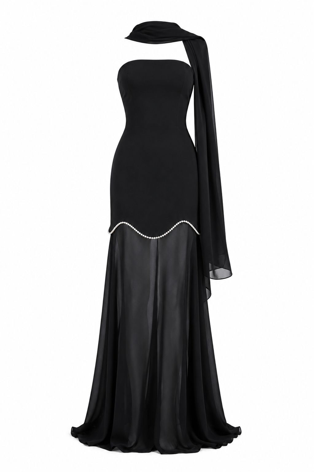 Midnight Pearl Gown Black