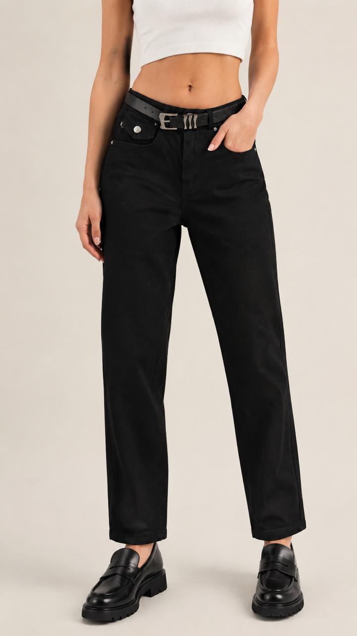 Black Jeans With Belt
